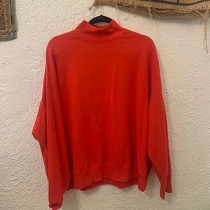 ❤️ red mock neck sweater ❤️